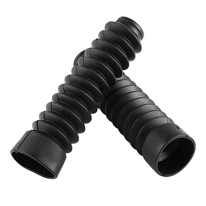 210.5x42mm Motorfiets Voorvork Cover Gaiters Gators Laarzen Schokdemping Stofkap zwart