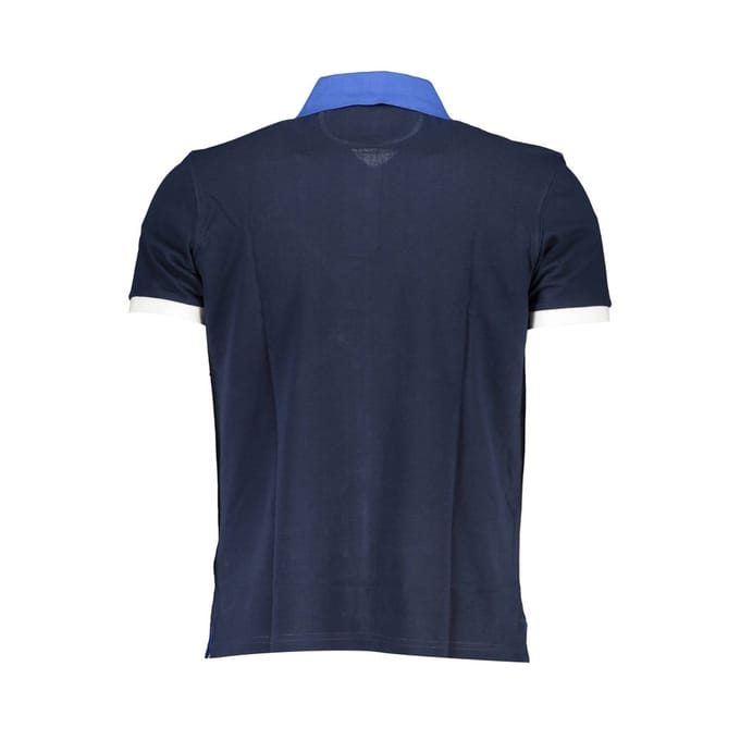 La Martina Blauw Katoenen Polo Hemd voor Mannen