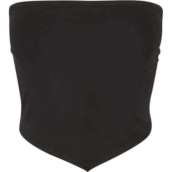 Urban Classics Knotted Bandeau Dames Top - zwart - L