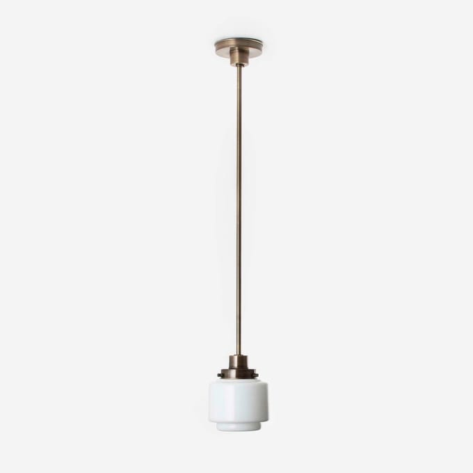 Hanglamp Getrapte Cilinder Small 20's Brons - Art Deco Trade