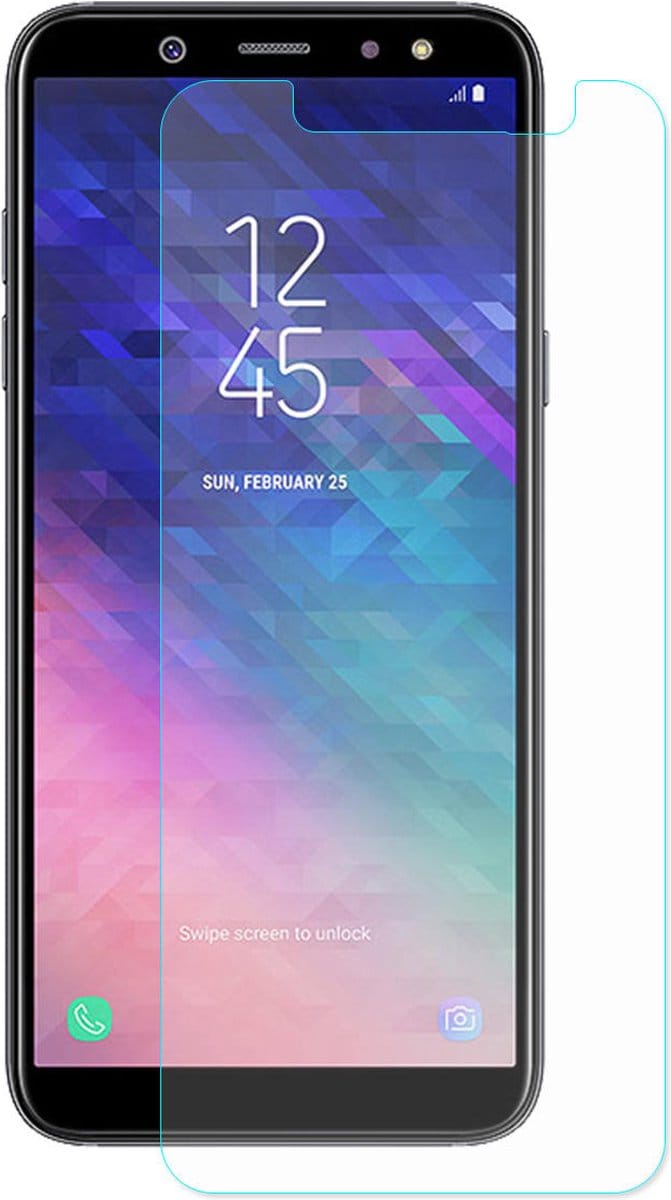 LuxeBass Screenprotector geschikt voor Samsung Galaxy A6 Plus (2018) - glas scherm - bescherming