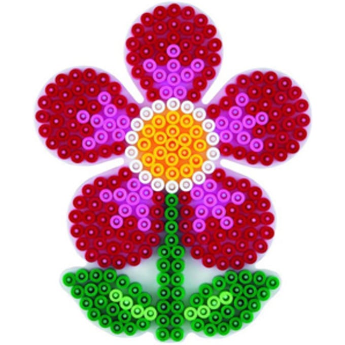 Hama - Strijkkralen Grondplaat - Bloem Wit
