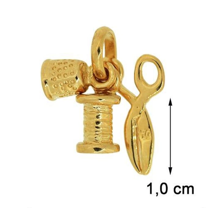 Blinx Jewels Vergulden Hanger Schaar Naaigerief