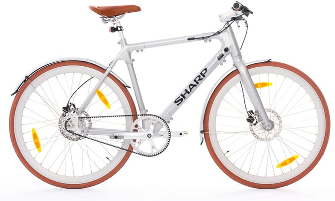 Sharp Milano BK-RS08-ES e-bike 7Ah 1sp naked bike zilver