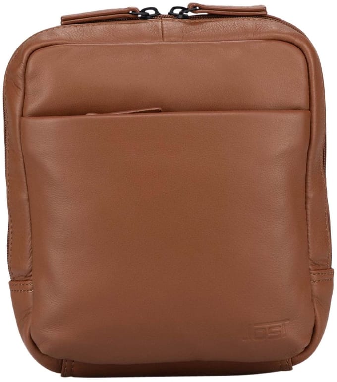 JOST Leren schoudertas Tromsoe Shoulder Bag Cognac Lichtbruin