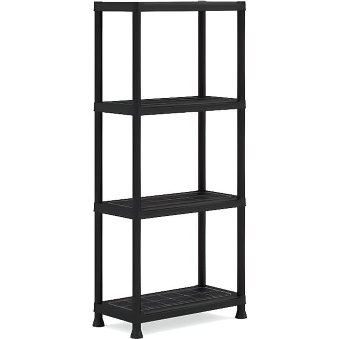 Etagere modulable KETER - Noir - 60 x 30 x 135 cm - 4 tablettes résistantes a l'humidité