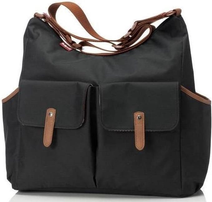 Babymel Luiertas Frankie 34x37x16cm - Zwart