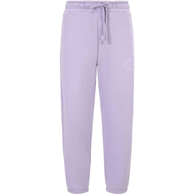 Blank Essentials Joggingbroek voor heren met gebogen logo (Violet)