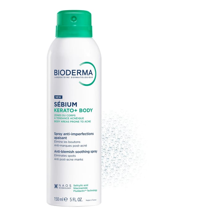 Bioderma Sebium Kerato+ Body Acne Spray for Body Spots, Redness and Post-Acne Marks 150ml