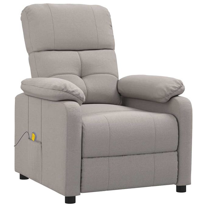Uitklapbare Massagestoel, Taupe, Bekleed met Stof