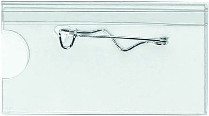 Badge Quantore met speld 40x60mm | 24 stuks