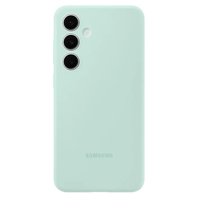 Samsung Silicone Case - Geschikt voor Samsung Galaxy S24 FE - Groen