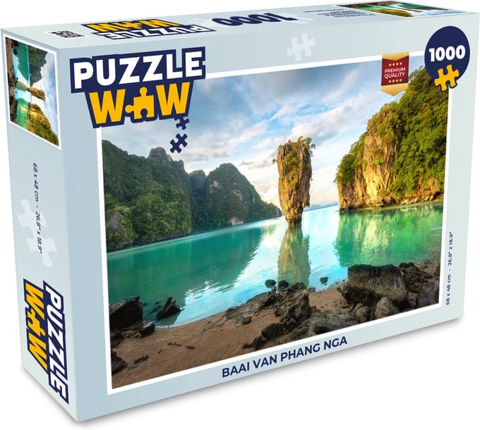 Puzzel Baai van Phang Nga - Legpuzzel - Puzzel 1000 stukjes volwassenen