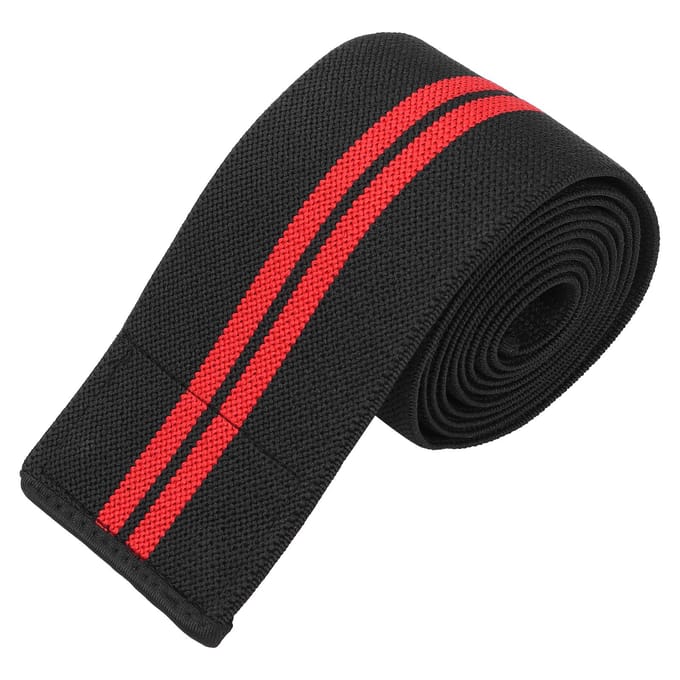 Sport Kniebanden Compressie Elastische Kniehoezen Steunbanden voor Gewichtheffen Zwart Rood veelkleurig