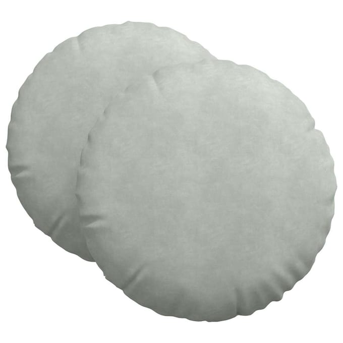 vidaXL - Zitkussens - 2 - pcs - Lichtgrijs - Ø - 40 - x - 13 - cm - Fluweel