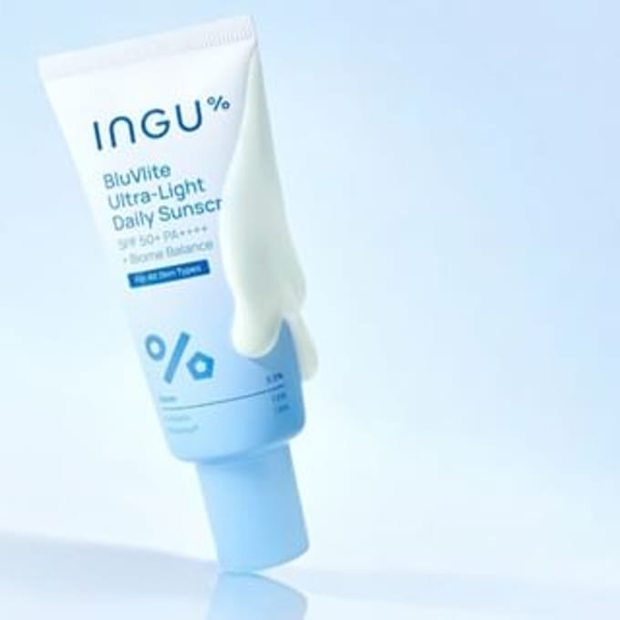INGU - BluVlite Ultra-Light Daily Sunscreen SPF 50 PA++++ + Biome Balance 50g