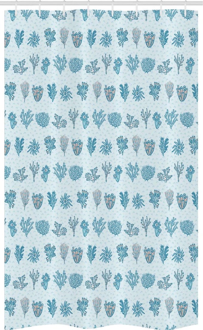 ABAKUHAUS Nautisch douchegordijn – 120x180 cm – Polyester – waterafstotend