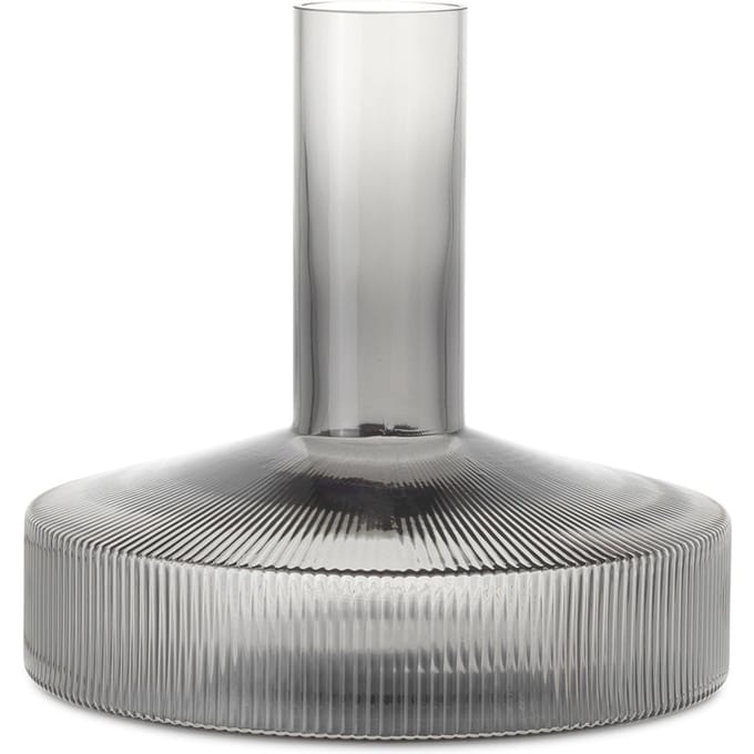 Ferm Living Ripple Wijnkaraf - smoked grey