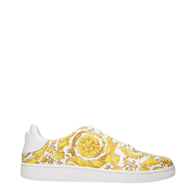 Versace Witte Leren Sneakers