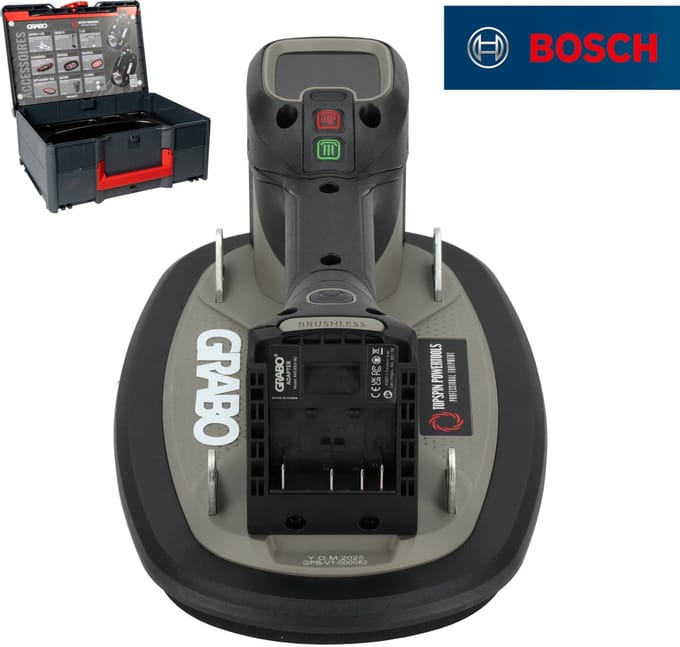 Grabo Pro Brushless in Koffer - met Bosch 18V Accu aansluiting - 120 kg hefvermogen