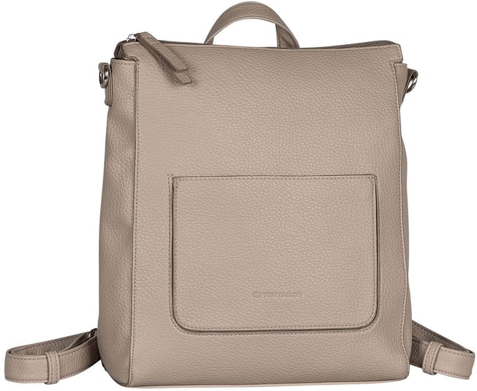 TOM TAILOR rugzak schoudertas Raisa Hobo Bag / Backpack Taupe