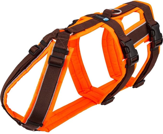 Annyx Safety Hondentuig Protect – Oranje/Bruin – Maat M