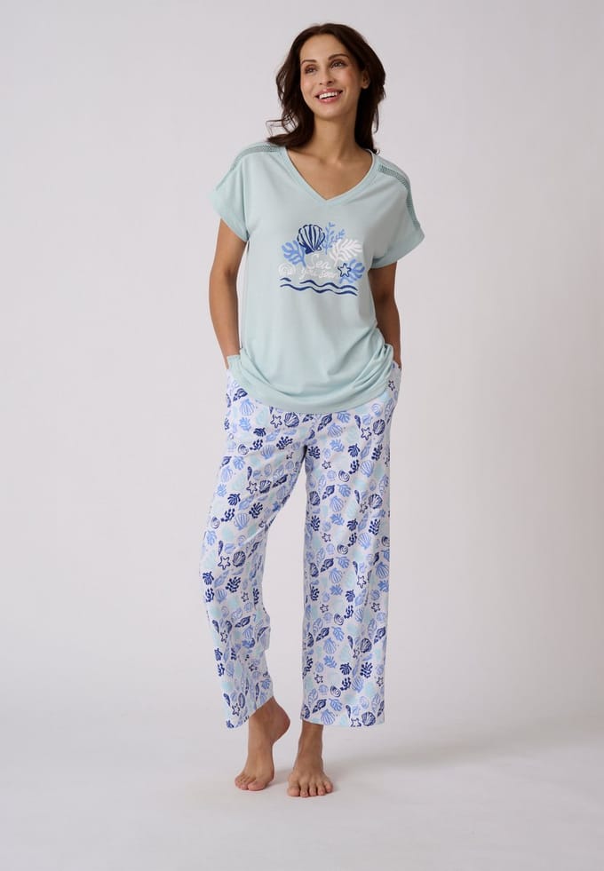 Damart - Climatyl pyjama van jerseytricot - Dames - Wit - 38-40 (S)