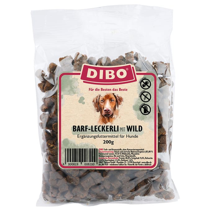 DIBO BARF-snoepjes met wild - 200 g