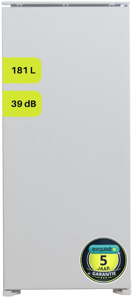 Exquisit EKS201-4-E-040E - Inbouw koelkast - Met vriesvak - 181 Liter - Wit