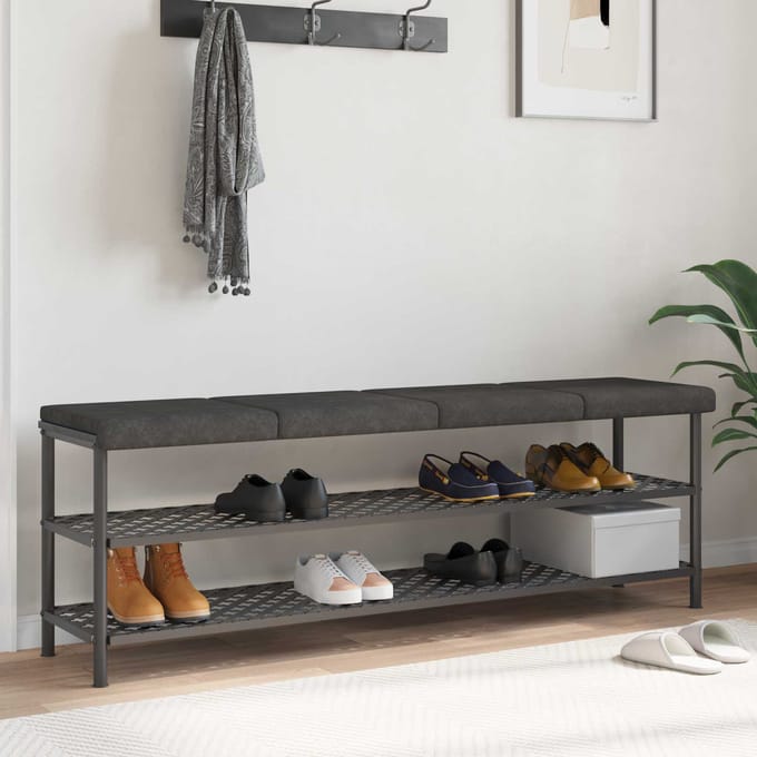 vidaXL - Bankkussen - 4 - st - Kunstleer - Zwart - Diepte - 35 - cm