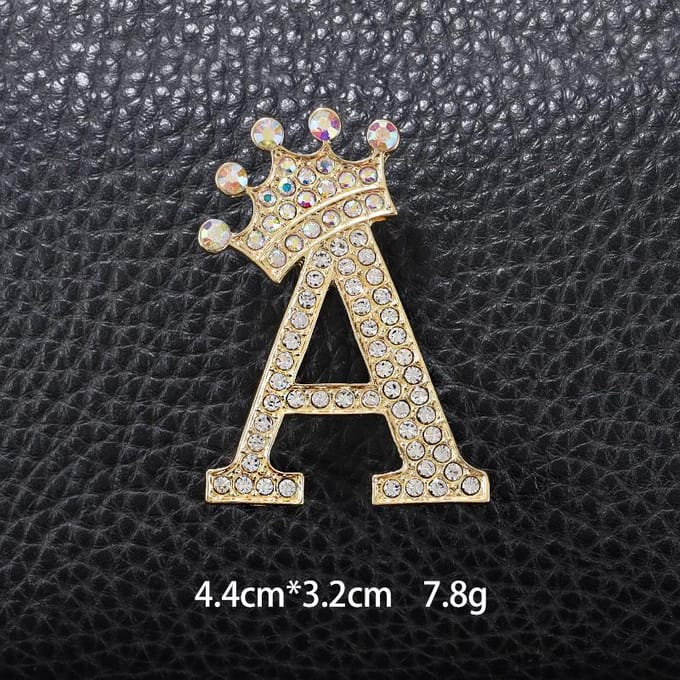 Engelse Letter A Broche, Unisex Pak Speldgesp, Modieus En Veelzijdig Borstbloem Badge Accessoire