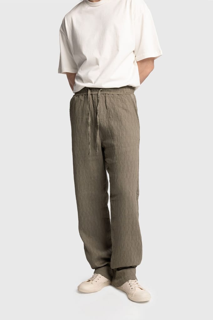 Textured Regular Fit Drawstring Taillebroek