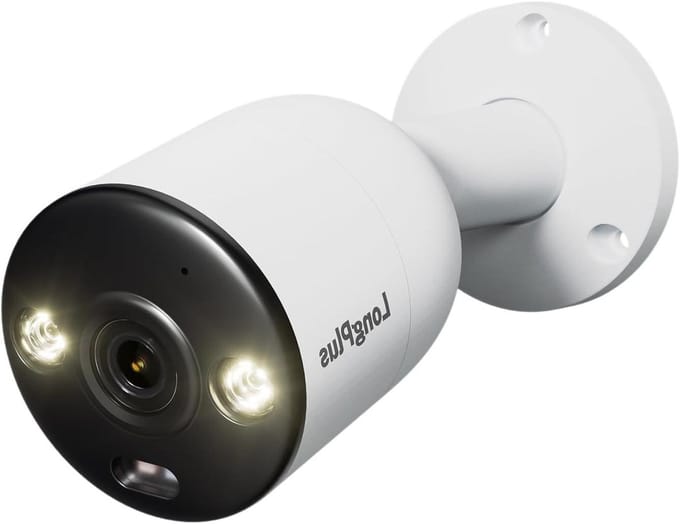Beveiligingscamera - Nachtzicht Camera - Huis Bewaken - AI Detectie - 4K 8MP - Wit