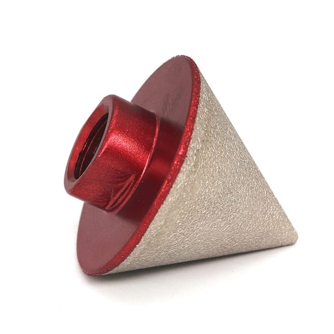 80# vacuümgesoldeerde diamant afschuinboor ronde afschuinfreesbits voor het vergroten van polijst-afschuiningen M14 Thread veelkleurig