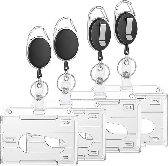 Set van 4 Kwalitatieve Pasjeshouders - Compact Creditcard & ID Houders