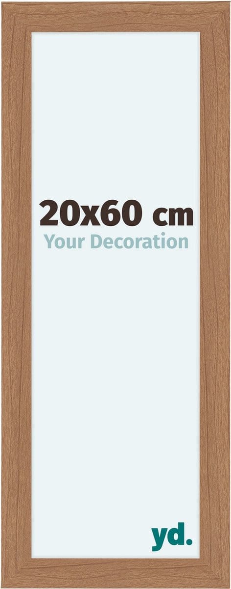 Your Decoration - Fotolijst 20x60 cm - MDF - Notenhout Licht - Como