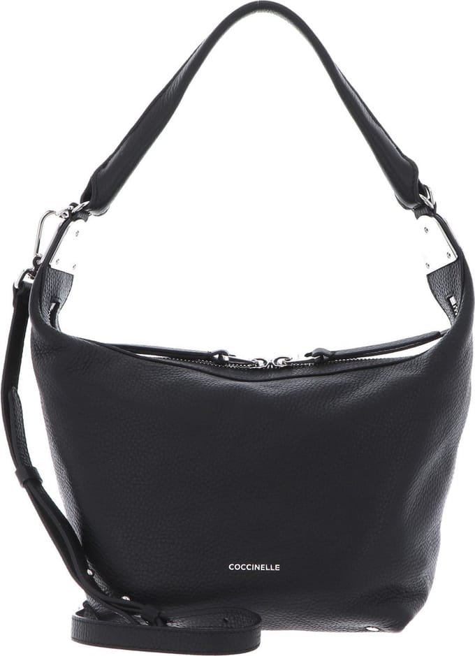 COCCINELLE Leren Schoudertas Mintha Handbag Noir Zwart