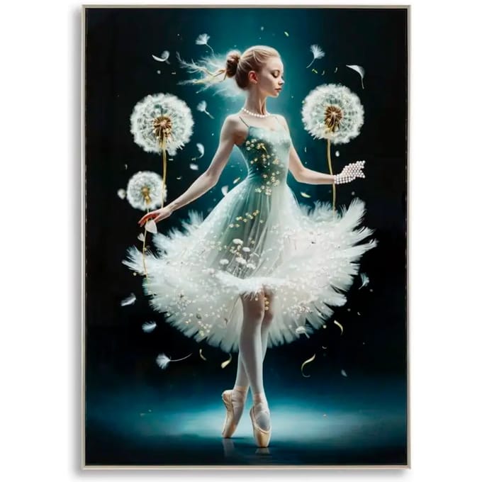 Muurdecoratie schilderij op canvas met lijst Mauro Ferretti Laccato Dancing A
