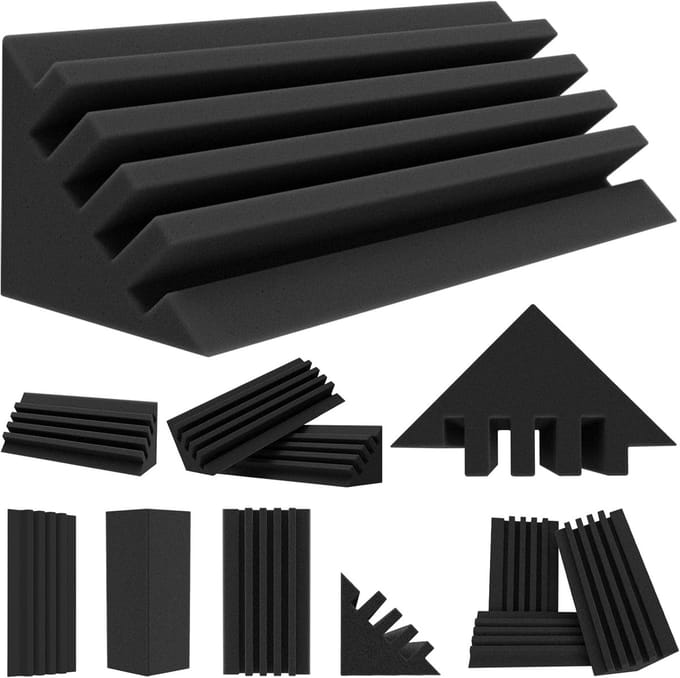 Akoestisch Schuim - Geluidsisolatie Panelen - Studio Behandeling - Dichte Hoek Vulling - 12 Stuks - Interval