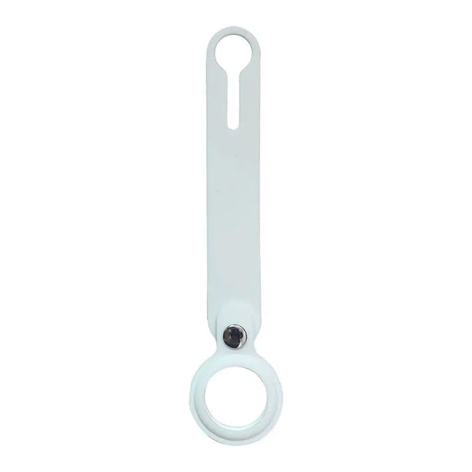 Silicone Lus Sleutelhanger - Wit - Geschikt Voor AirTag