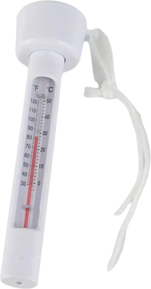 Nivard Zwembad Thermometer - Vijver Thermometer - Drijvend - Drijvende Thermometer - Pool - Wit