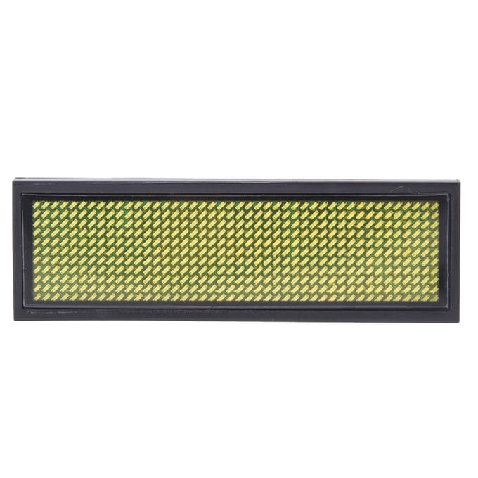 Badge LED Nom Message Défilant Étiquette Chinois 4 Caractères Affichage jaune