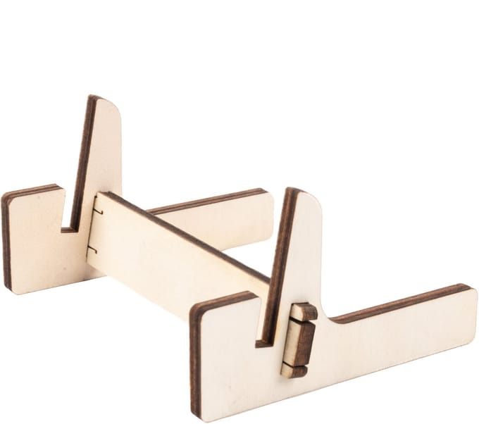 Houten Houder / Mini Ezel / Display Houder / Menukaarthouder - Type: TPT-Onbewerkt - 5 mm