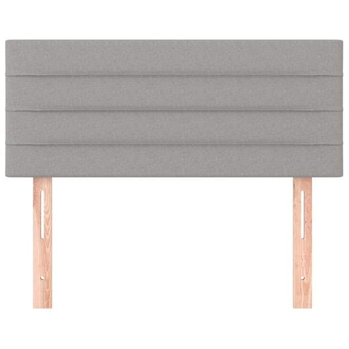 vidaXL - Hoofdbord - 100 - x - 5 - x - 78/88 - cm - stof - lichtgrijs