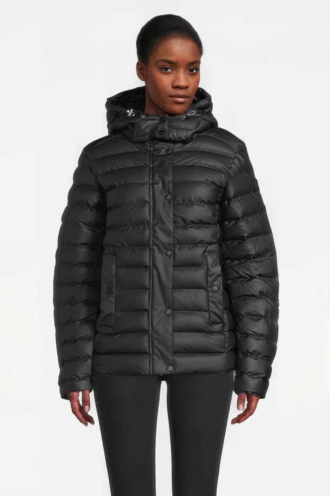 Ilse Jacobsen 10 Rainp01 Padded Rain Jacket Black Größe: 38 | Trench Coats Outlet | Damen | Schwarz