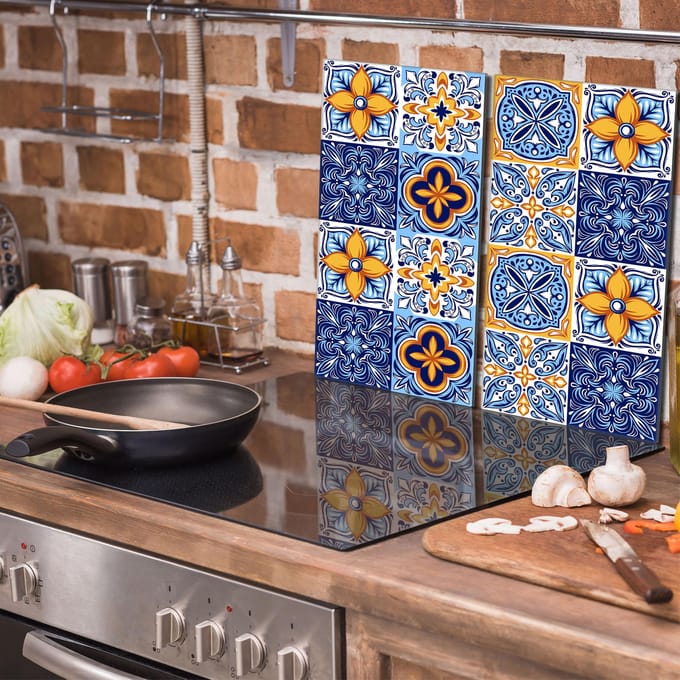 TMK ArtDeko - Borstbescherming - Glas - Mozaïek - 2x30x52 cm