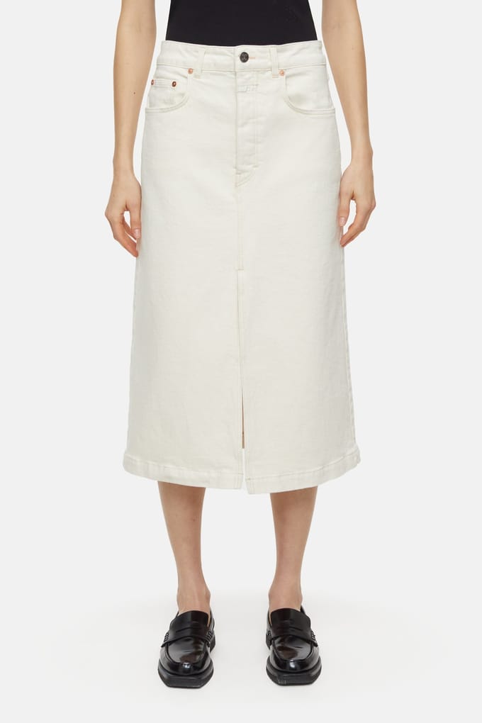 Closed Low Waist Skirt Ivory Größe: W30 | Midiröcke Outlet | Damen | Weiß