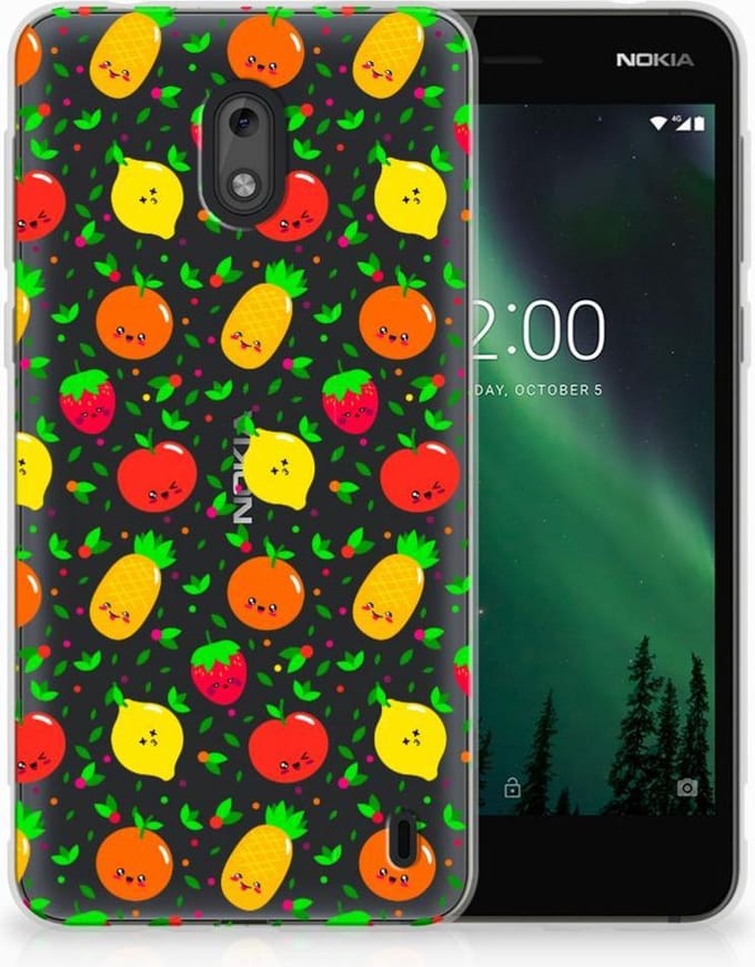 Nokia 2 Siliconen Case Fruits
