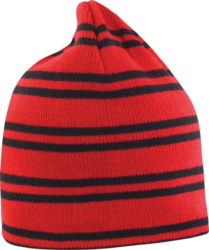 Result Team Reversible Beanie RC354 - Red/Black/Black - One size
