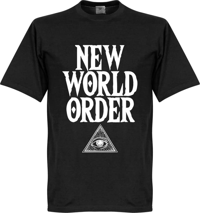 New World Order T-Shirt - Zwart - L